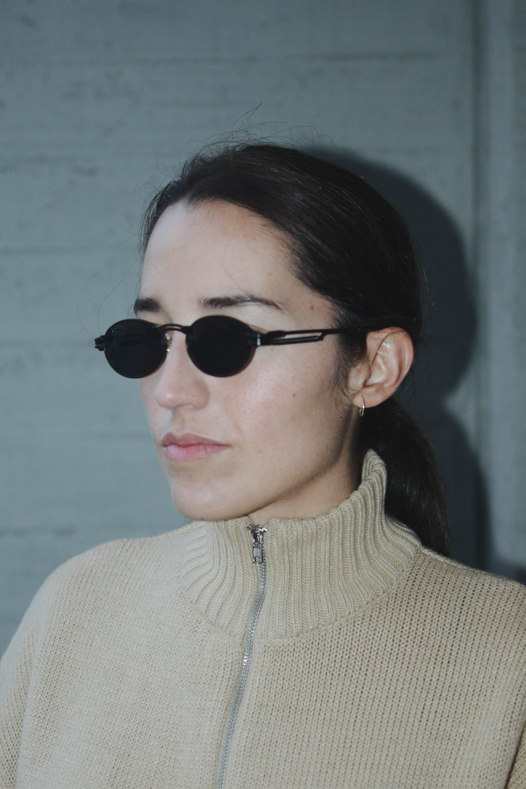 Cleo Sunnies Negro Marco Negro