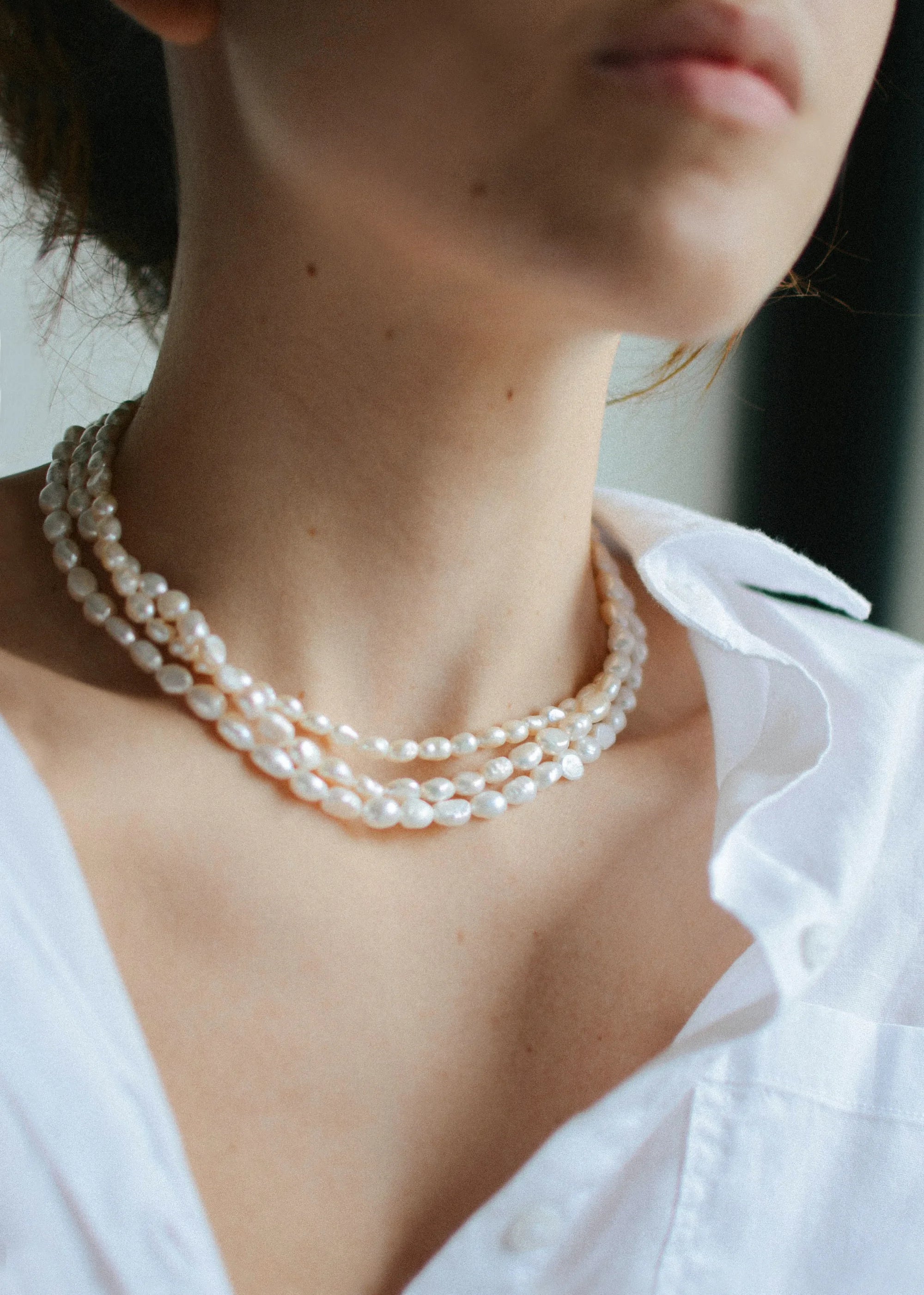 Collar Irregular Pearl