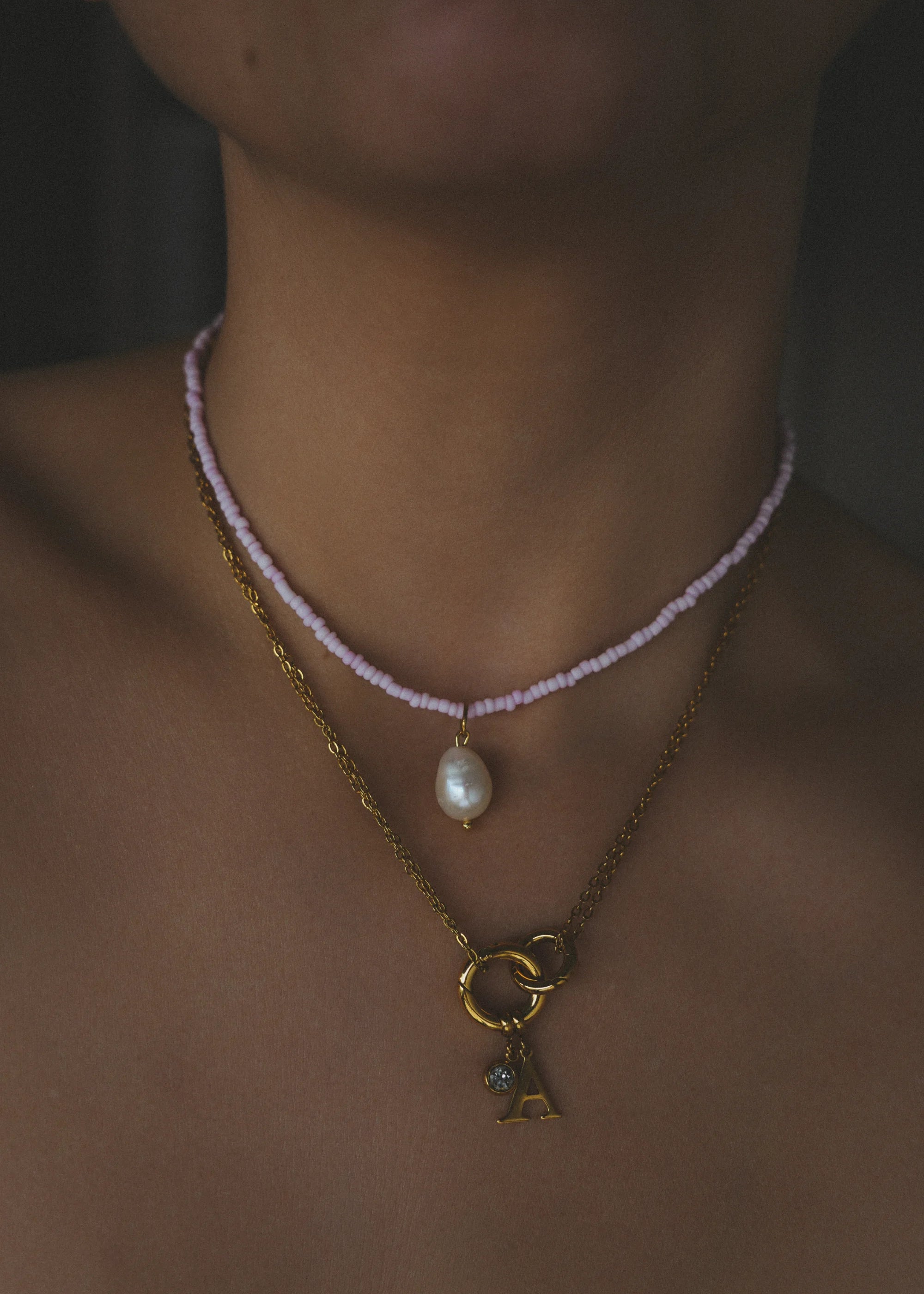 Collar Pepitas Perla