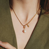 Natural Pearl Clip-On Charm