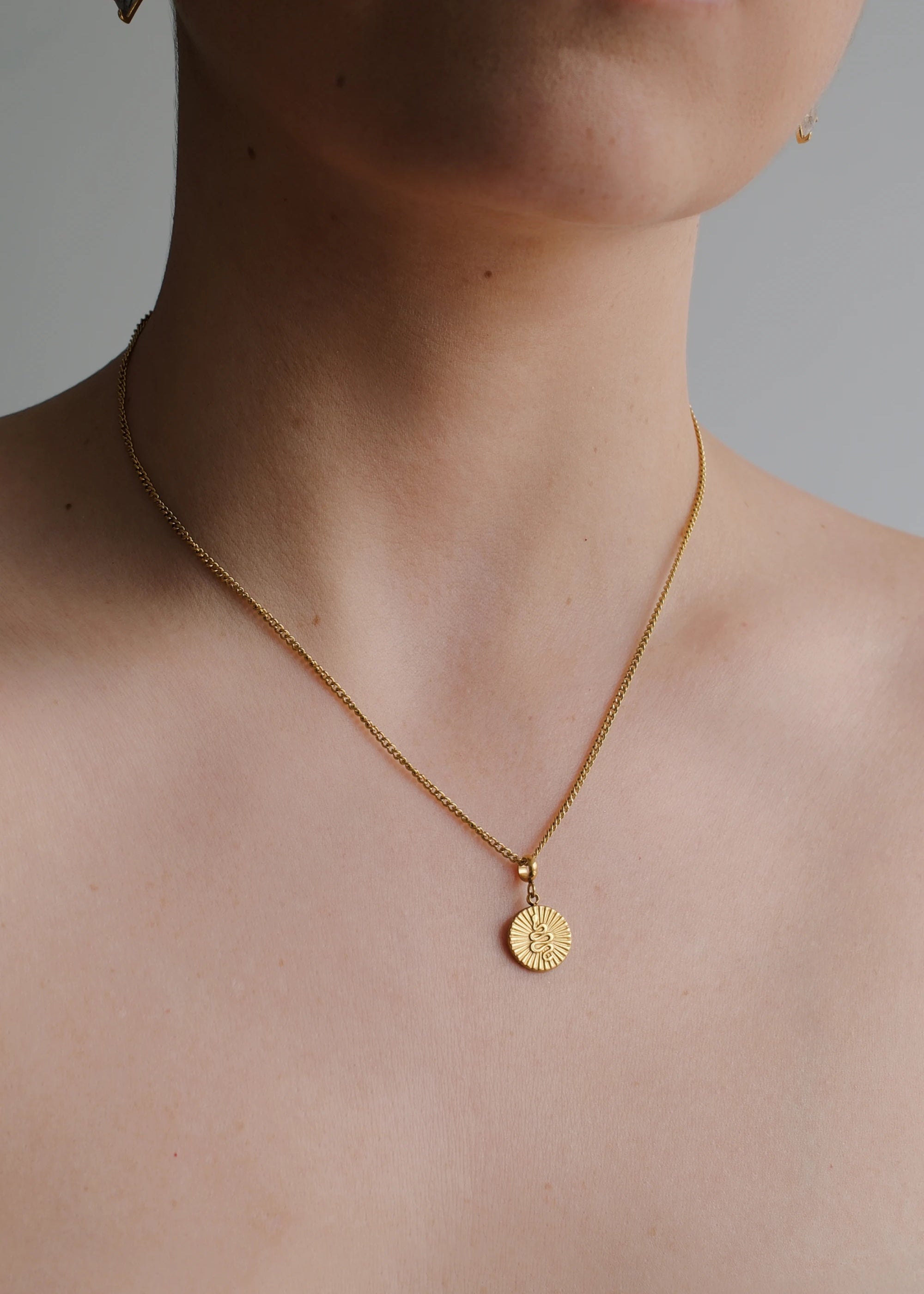 Serpent Coin Charm