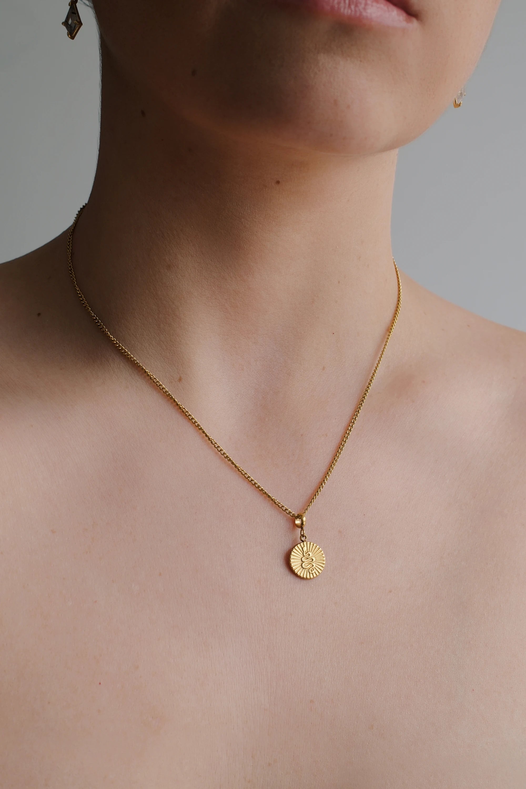 Serpent Coin Charm