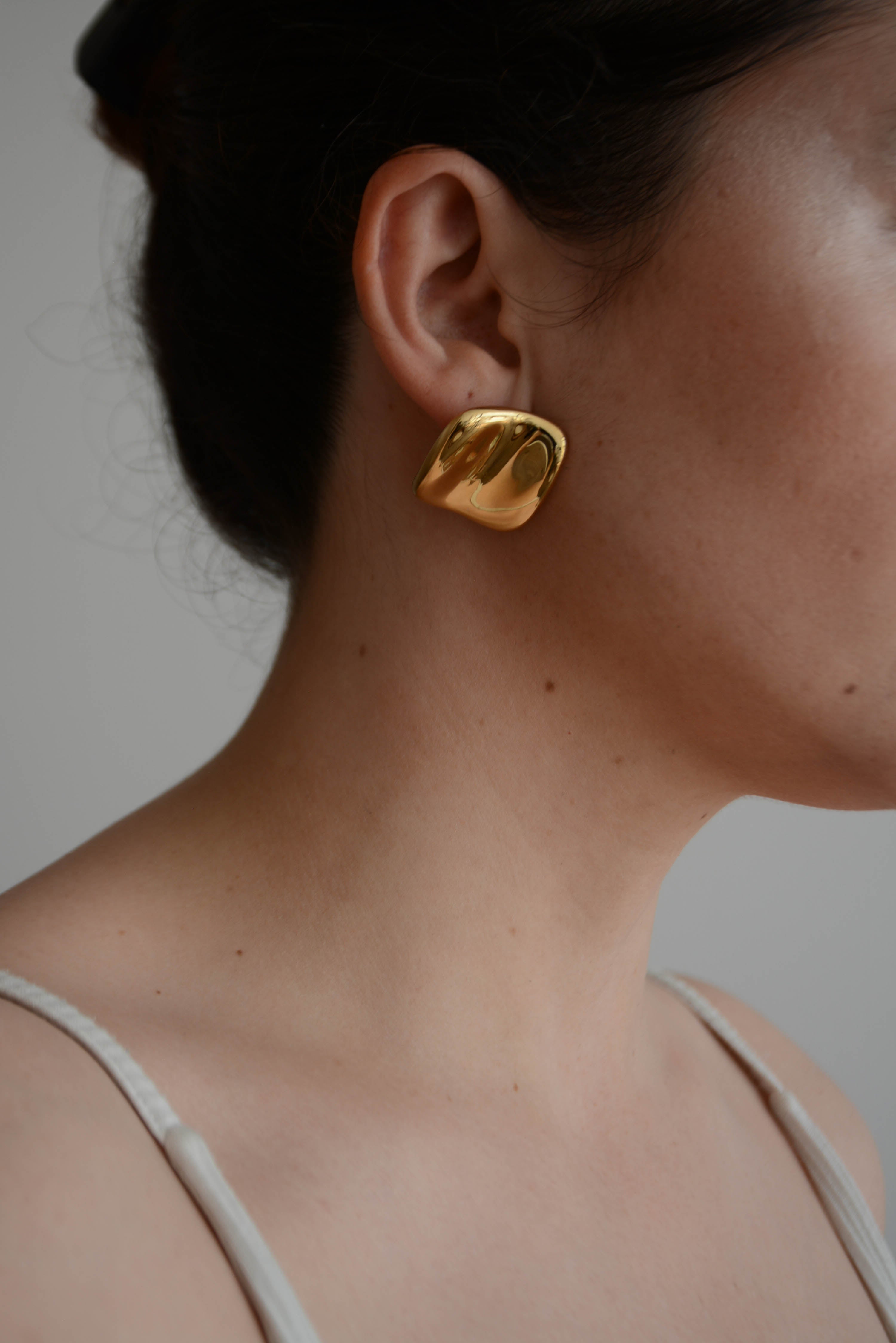 The Irregular Square Earring