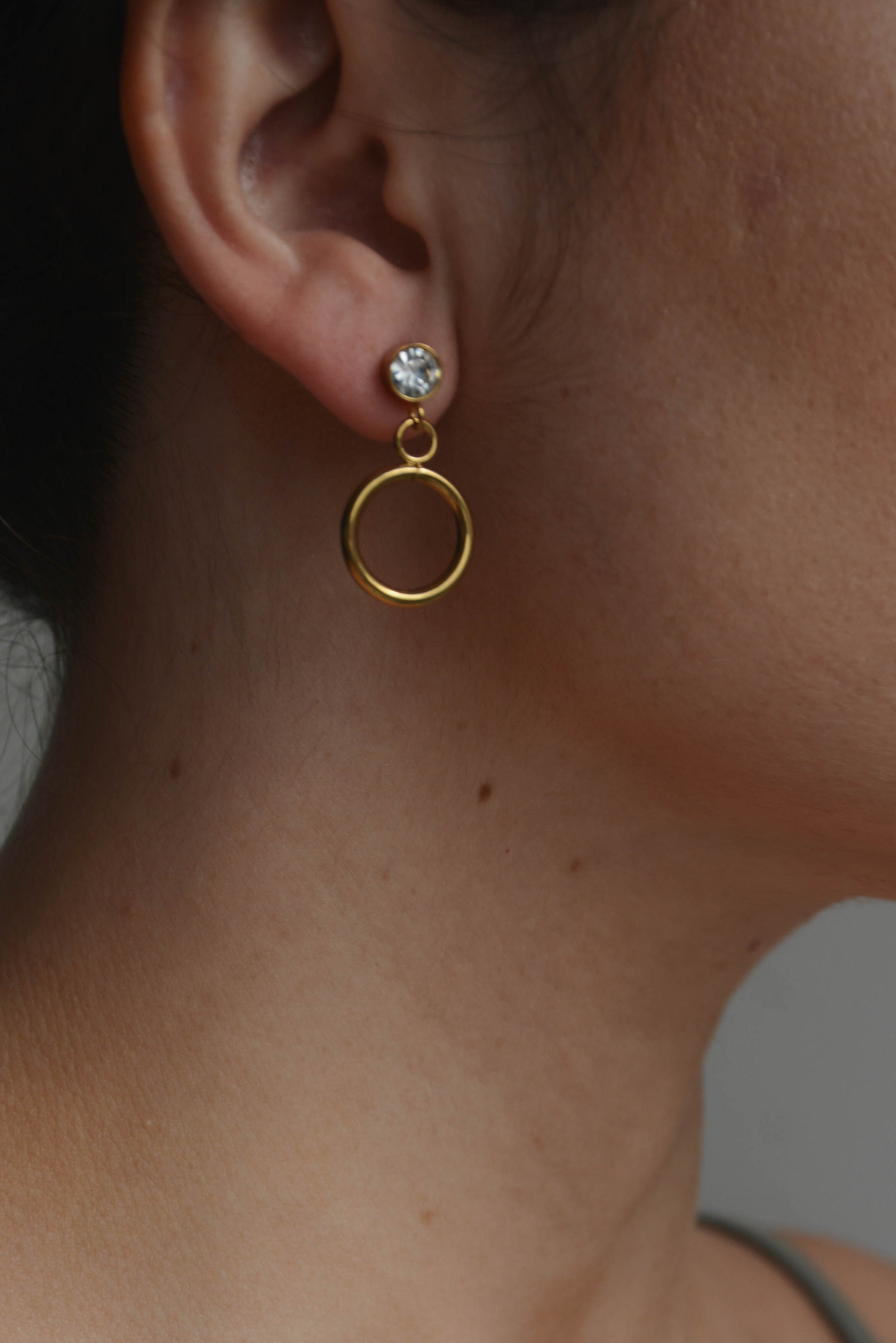 The Diamond Loop Earring