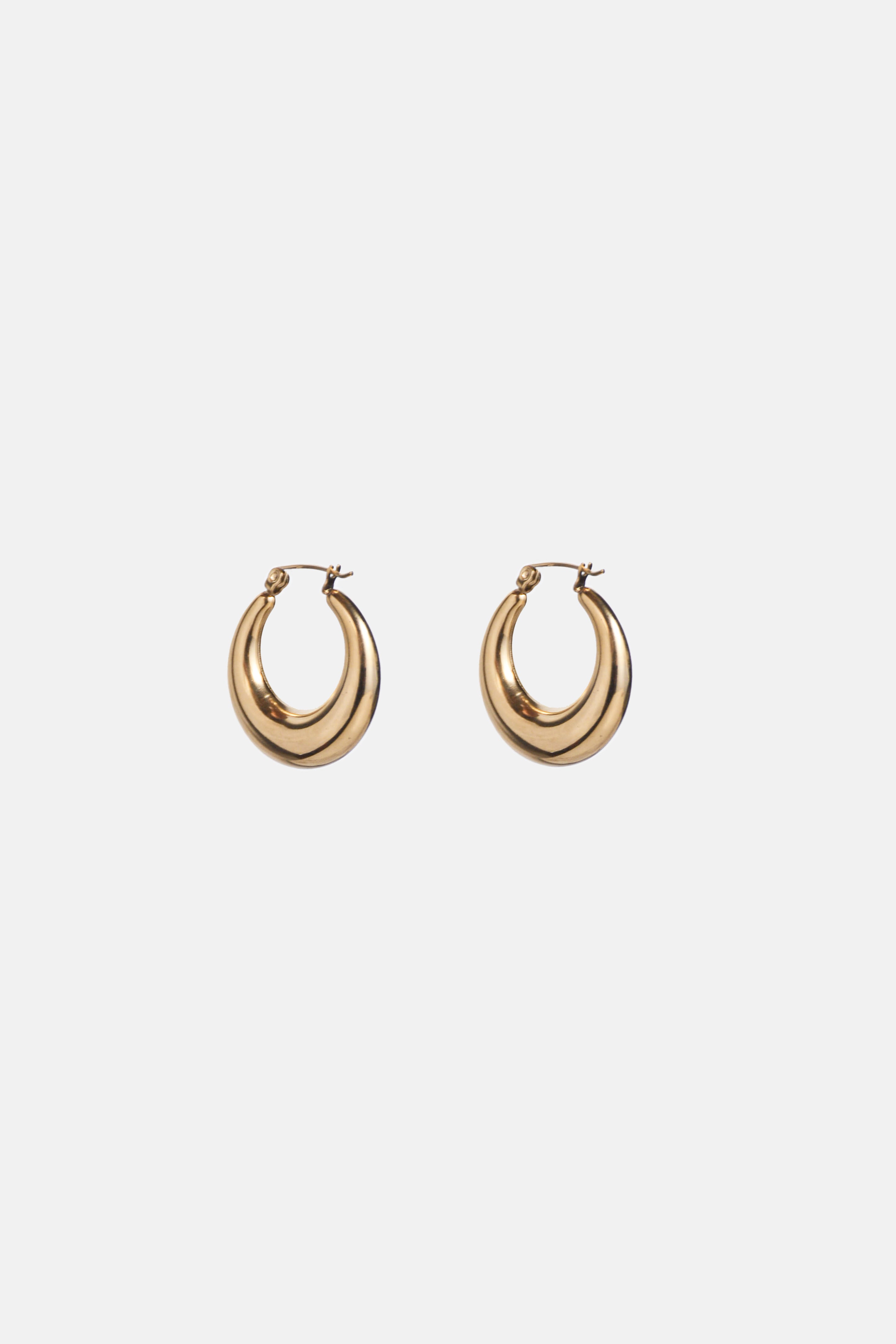 The Domed Hoop Earring