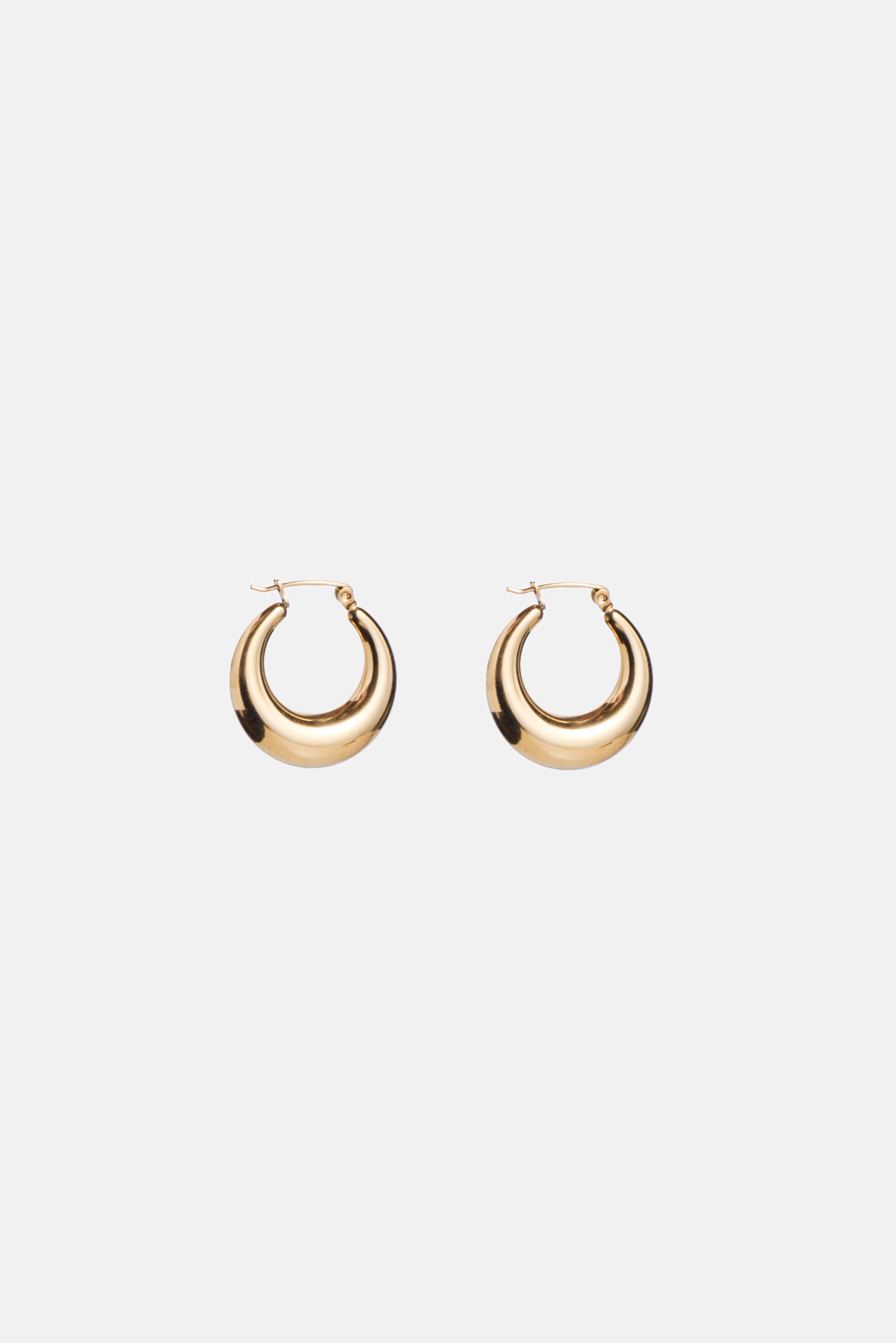 The Domed Hoop Earring