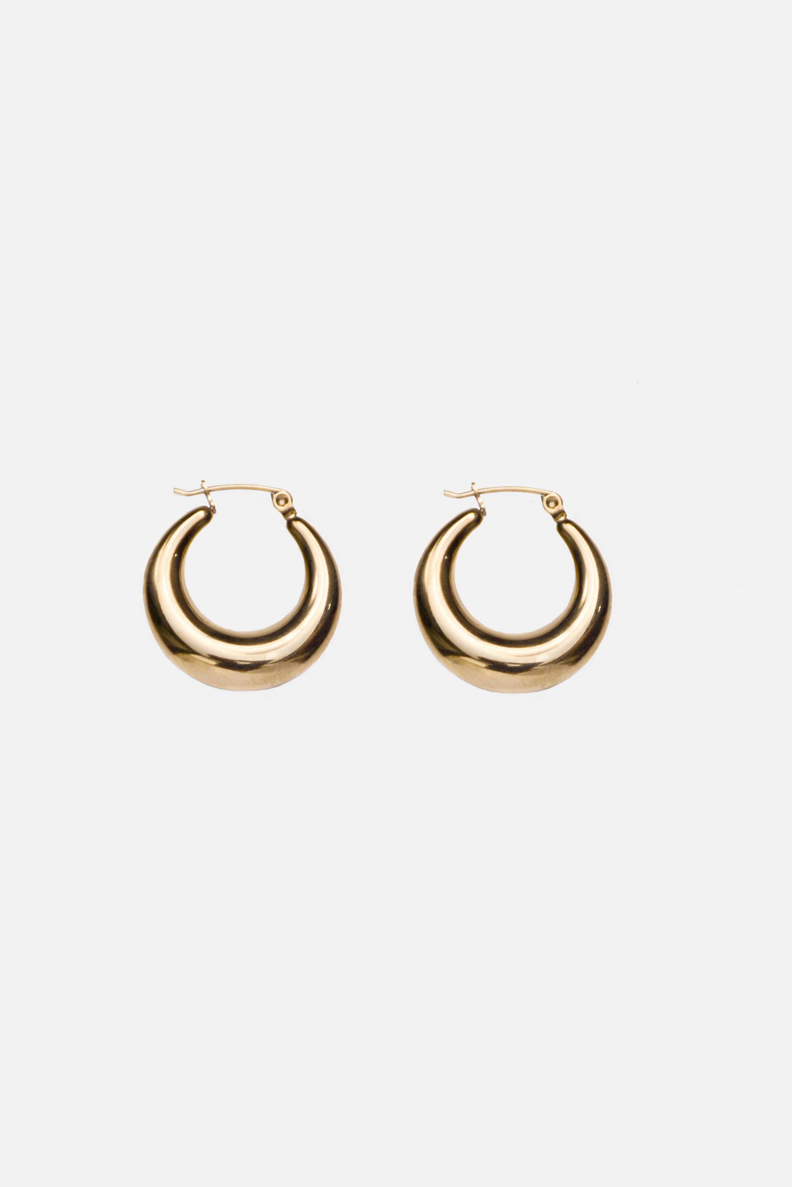 The Domed Hoop Earring