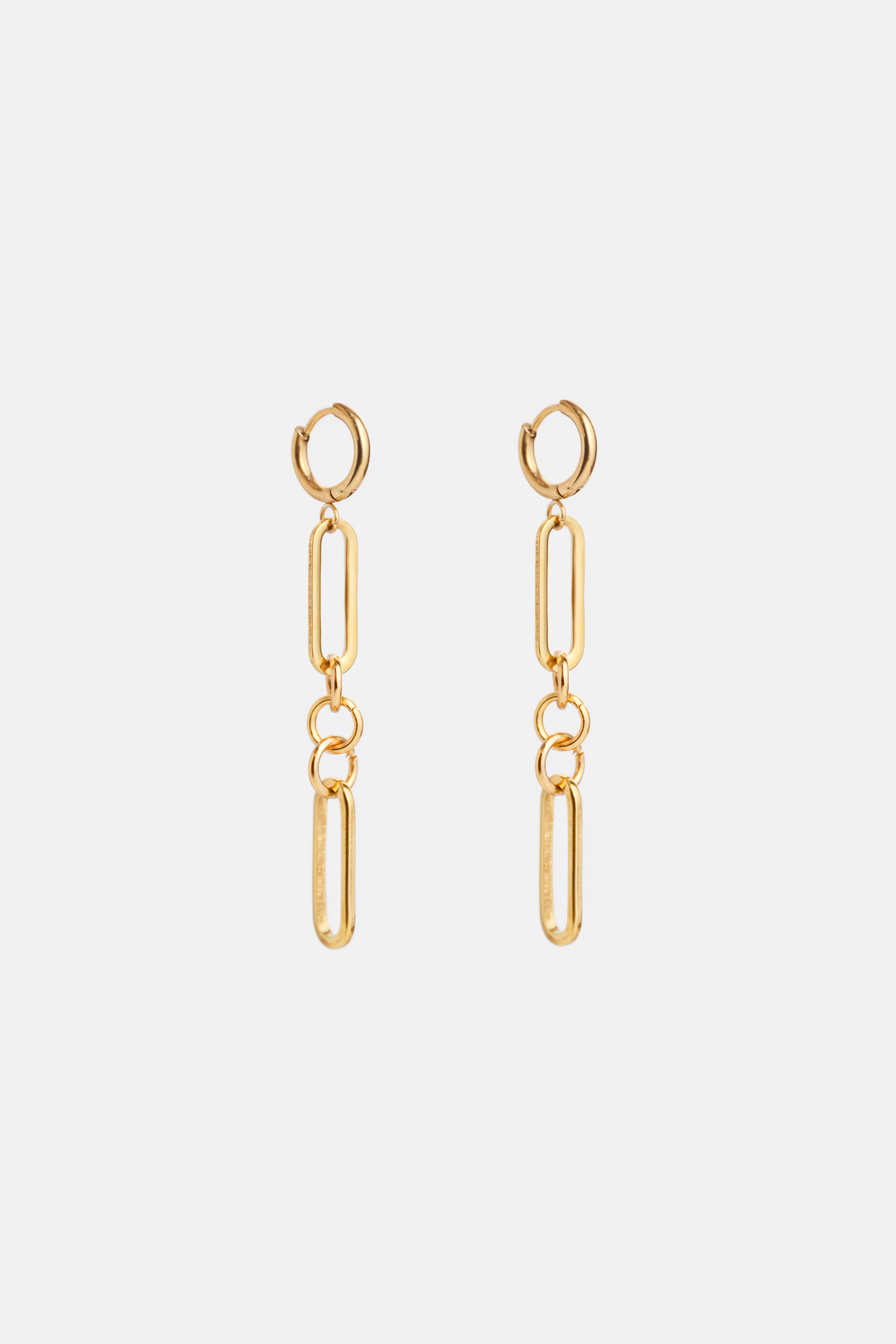 The Oval Drop Chain Earring