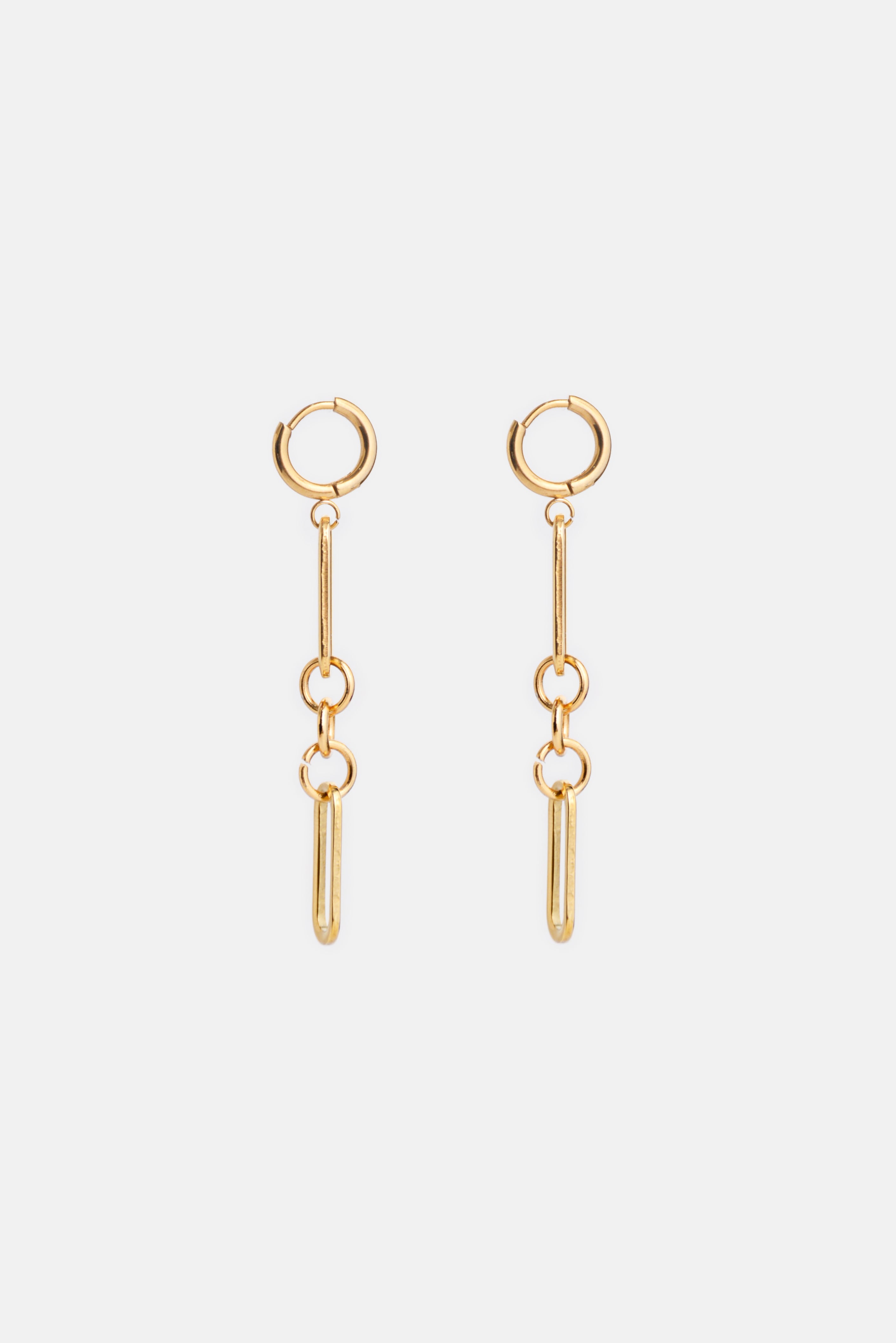 The Oval Drop Chain Earring