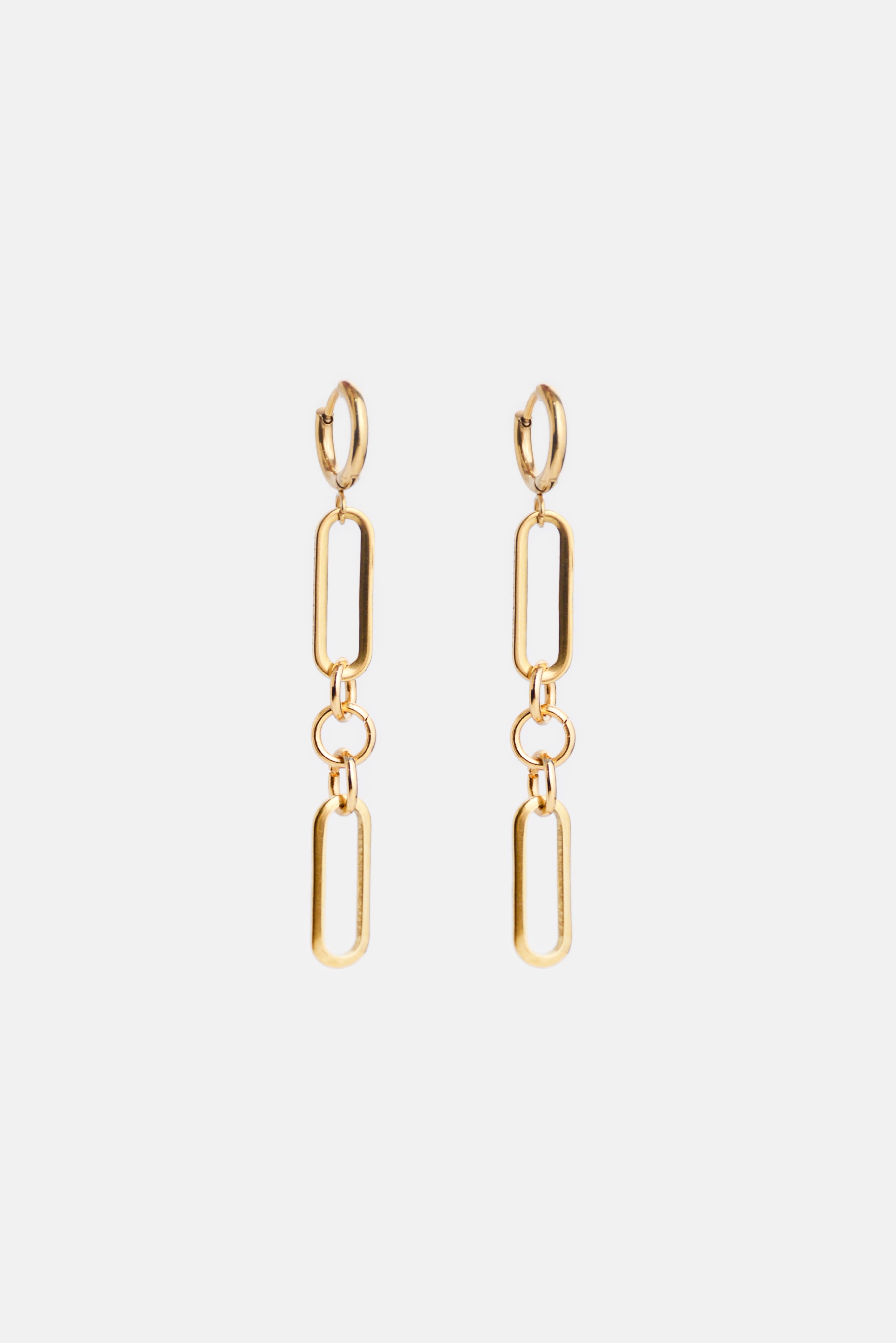 The Oval Drop Chain Earring