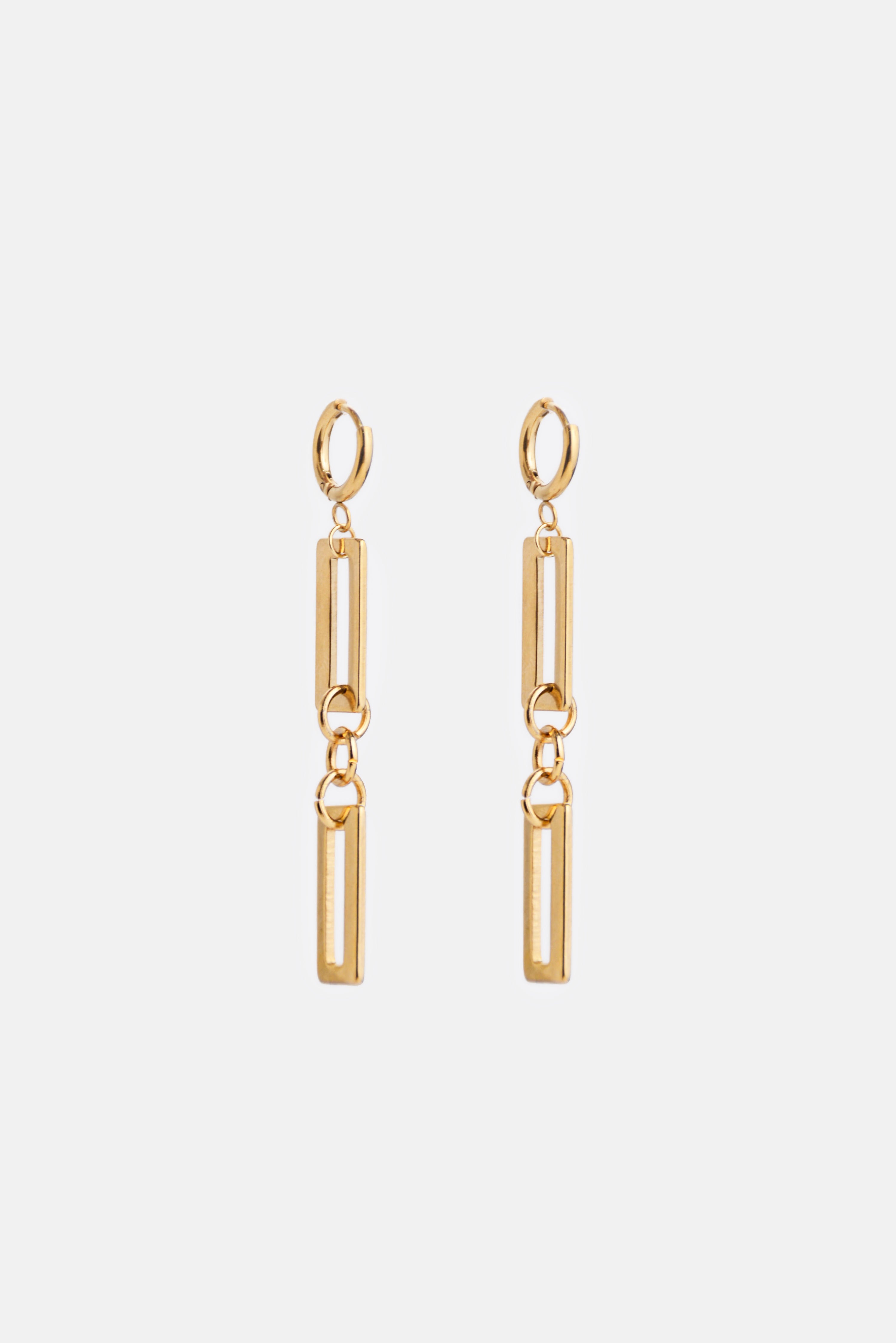 The Square Drop Chain Earring